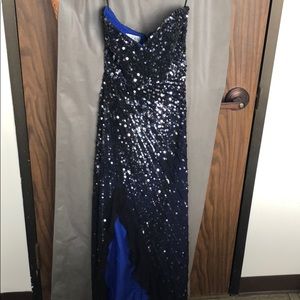 Sequin Sweetheart mesh gown- SEAN COLLECTION